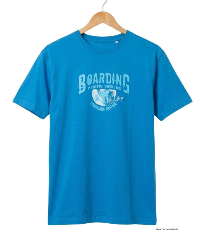 CHALLENGER SOMBRERO1 - Tee-shirt turquoise coton peigné