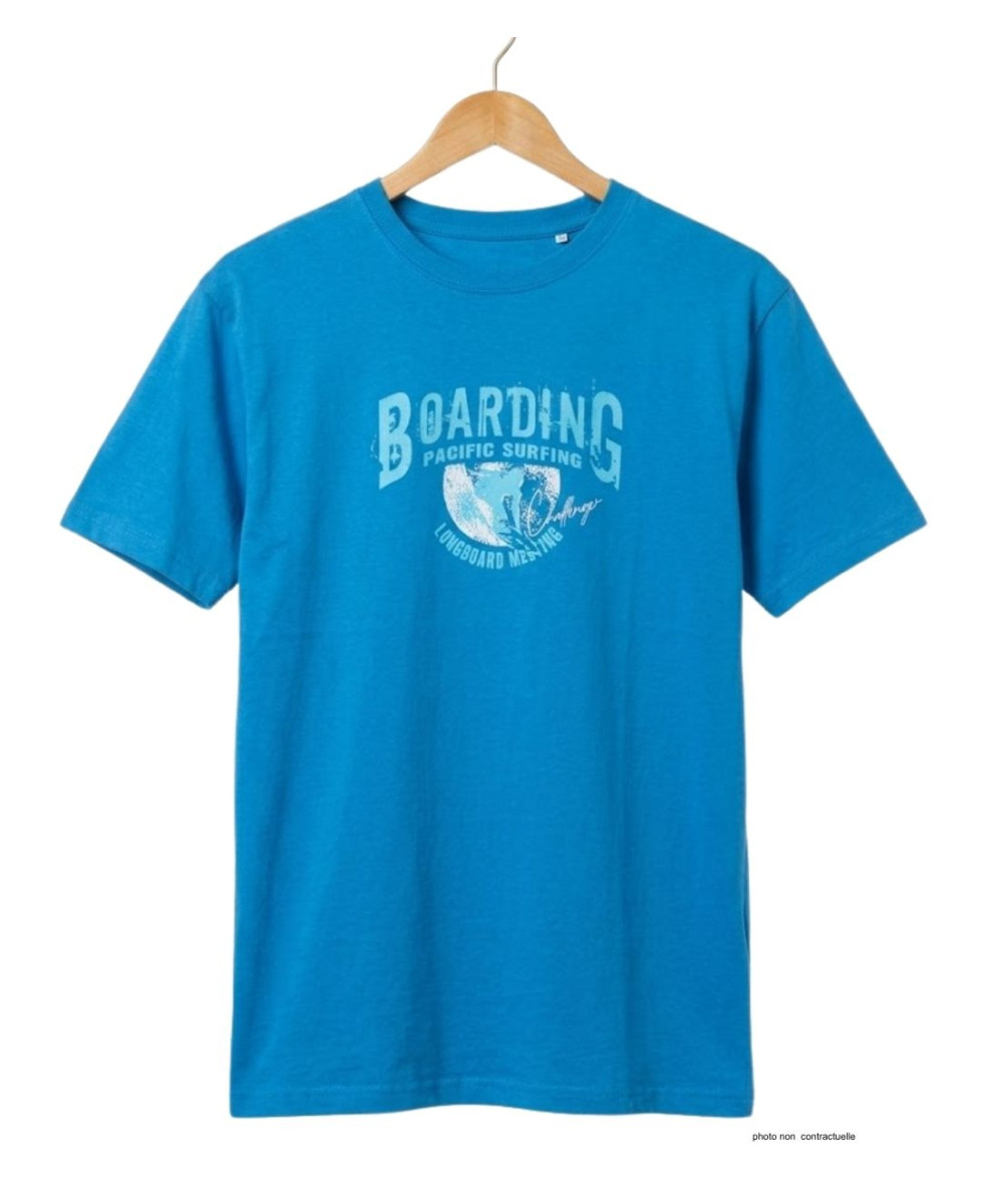 CHALLENGER SOMBRERO1 - Tee-shirt turquoise coton peigné