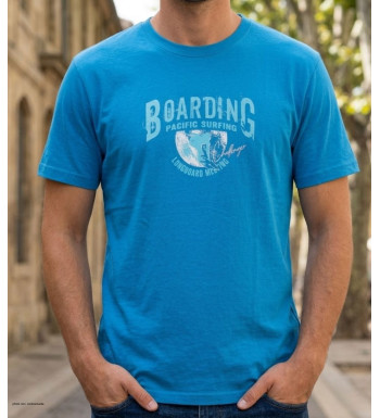 CHALLENGER SOMBRERO1 - Tee-shirt turquoise coton peigné