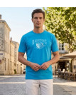 CHALLENGER SOMBRERO1 - Tee-shirt turquoise coton peigné