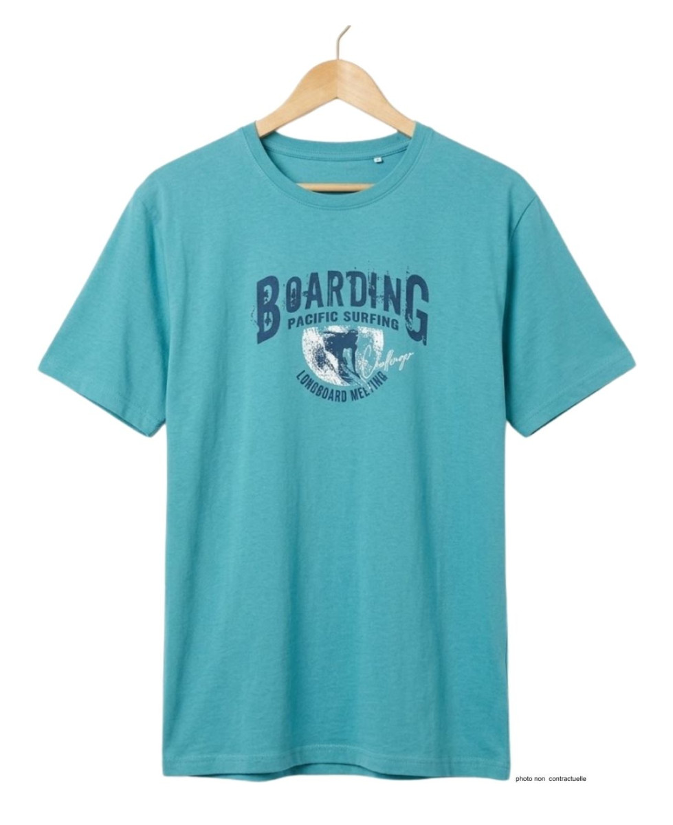 CHALLENGER SOMBRERO2 - Tee-shirt vert coton peigné doux