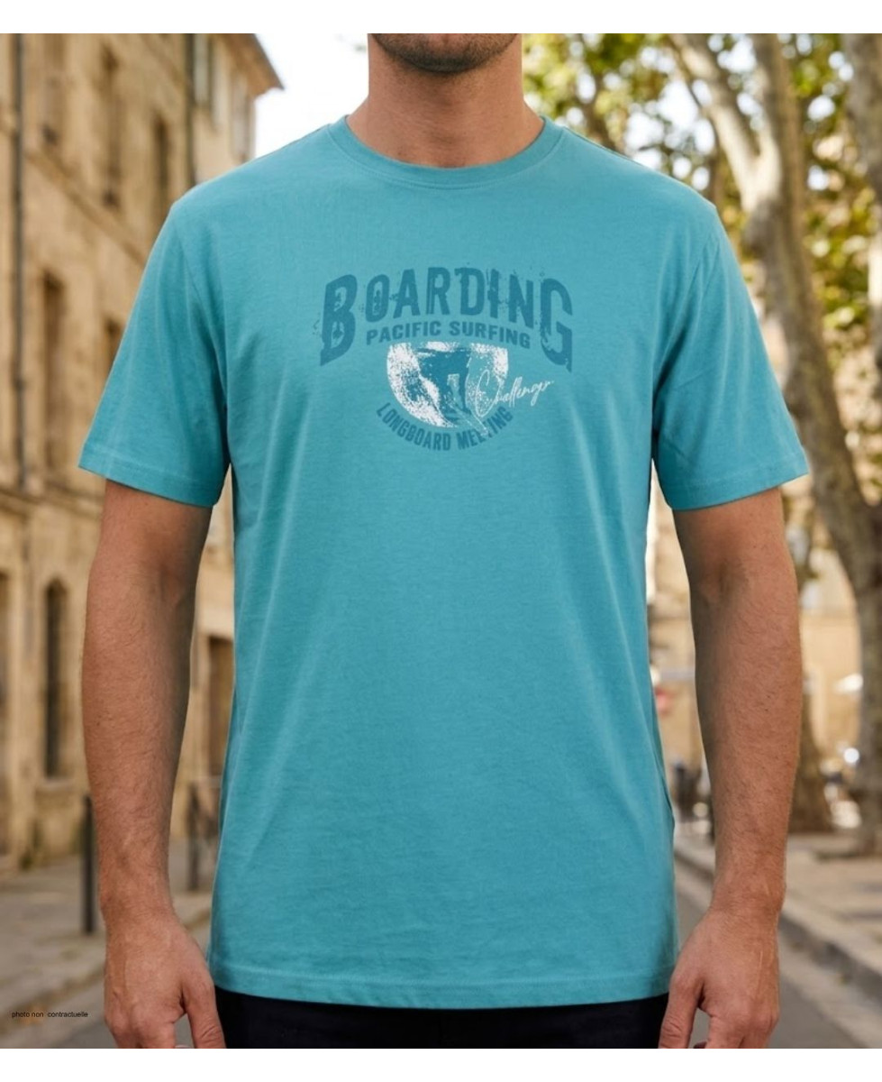 CHALLENGER SOMBRERO2 - Tee-shirt vert coton peigné doux