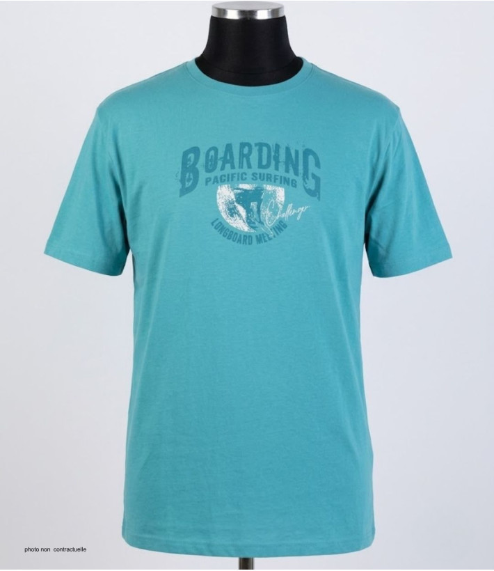 CHALLENGER SOMBRERO2 - Tee-shirt vert coton peigné doux