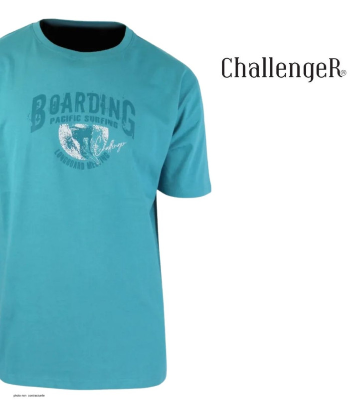 CHALLENGER SOMBRERO2 - Tee-shirt vert coton peigné doux