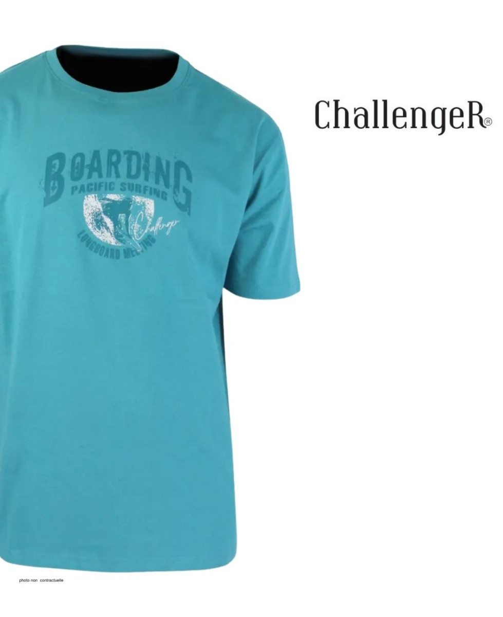 CHALLENGER SOMBRERO2 - Tee-shirt vert coton peigné doux