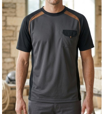 T-shirt 3816GN TERRATREND - Polyester robuste avec poche