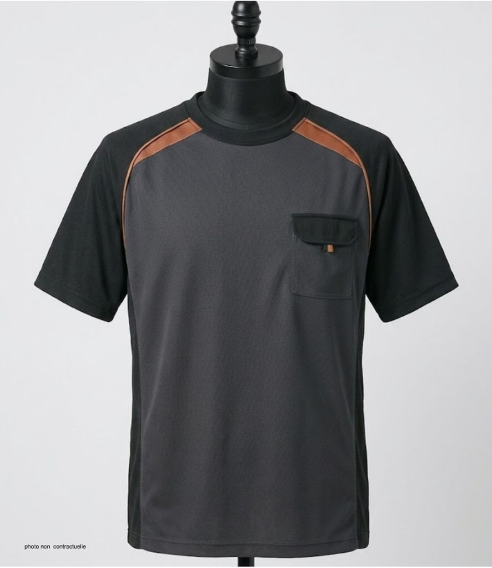 T-shirt 3816GN TERRATREND - Polyester robuste avec poche