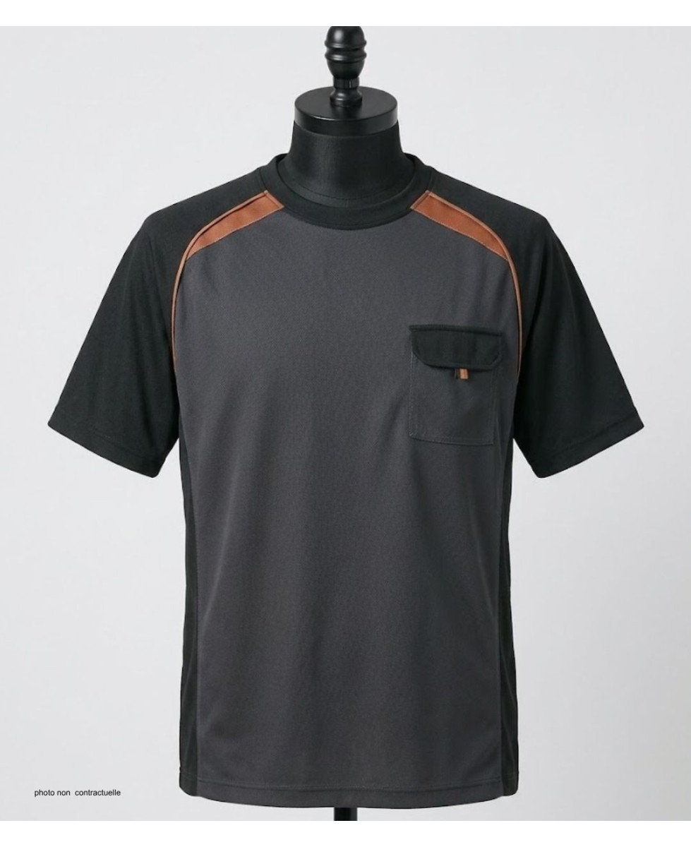 T-shirt 3816GN TERRATREND - Polyester robuste avec poche