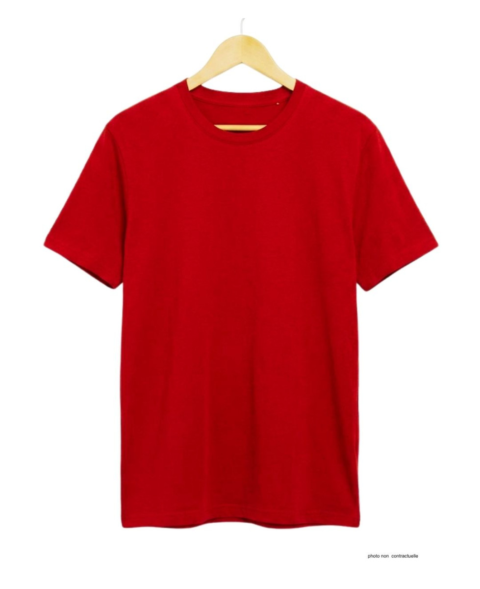 Tee-shirt Ras du Cou 510110U002 CHALLENGER Coton Peigné Rouge