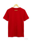 Tee-shirt Ras du Cou 510110U002 CHALLENGER Coton Peigné Rouge