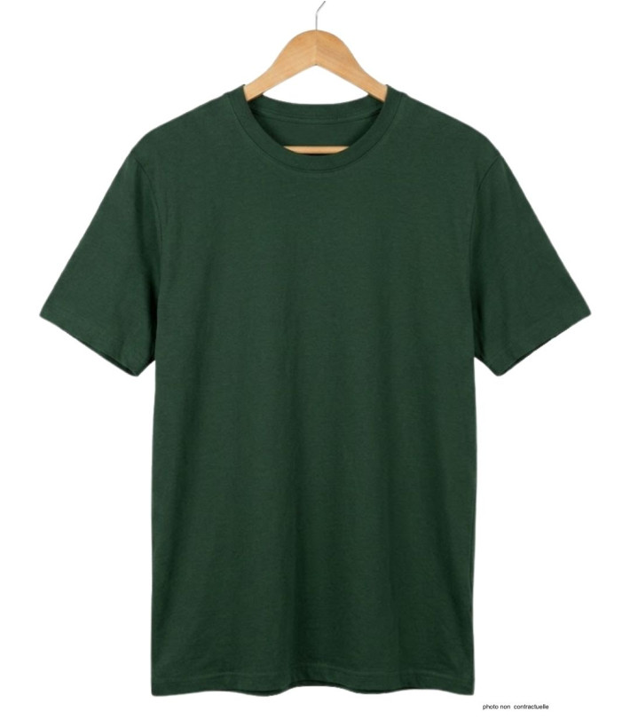 Tee-shirt CHALLENGER 510110U004 Ras du Cou Coton Vert