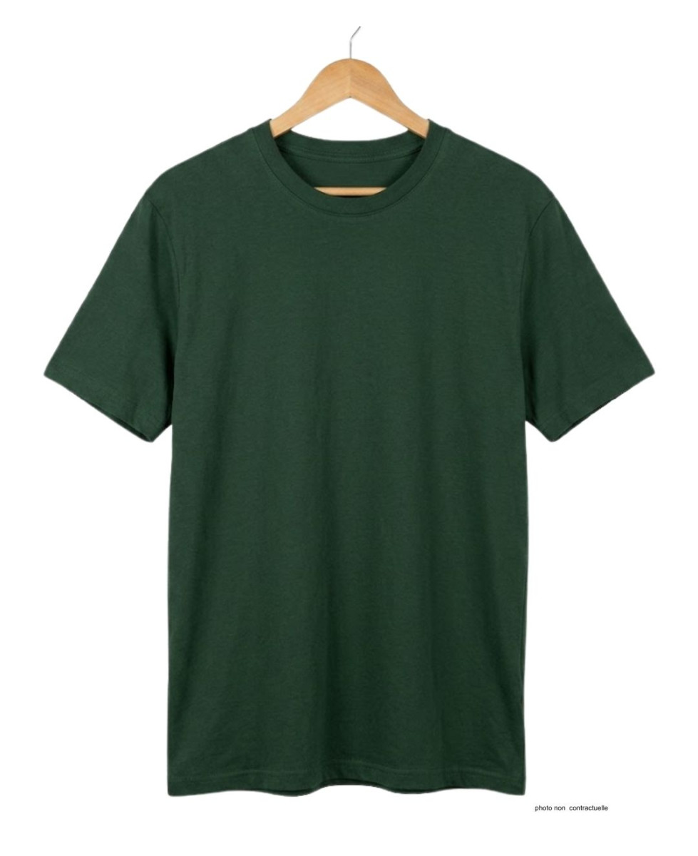 Tee-shirt CHALLENGER 510110U004 Ras du Cou Coton Vert
