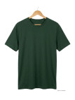 Tee-shirt CHALLENGER 510110U004 Ras du Cou Coton Vert