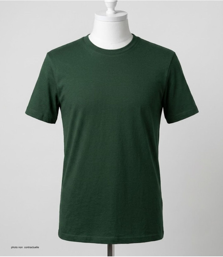 Tee-shirt CHALLENGER 510110U004 Ras du Cou Coton Vert
