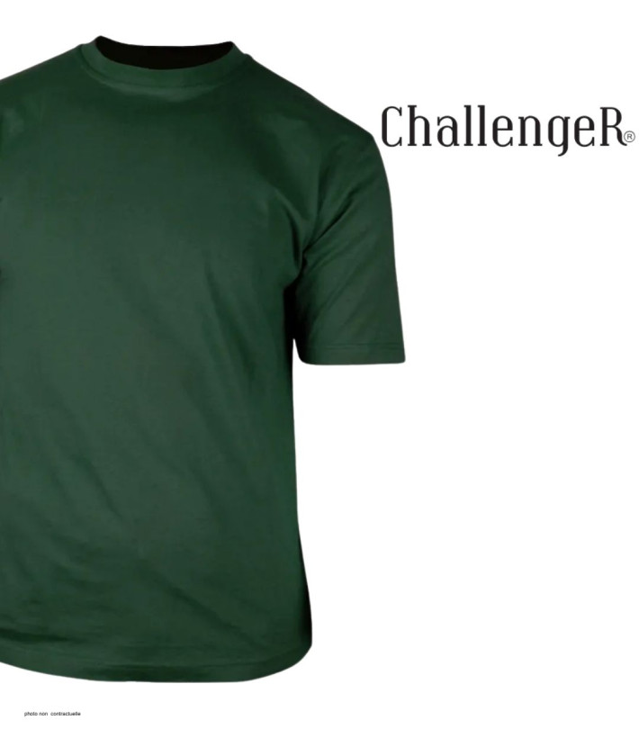 Tee-shirt CHALLENGER 510110U004 Ras du Cou Coton Vert