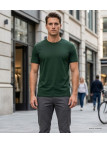 Tee-shirt CHALLENGER 510110U004 Ras du Cou Coton Vert