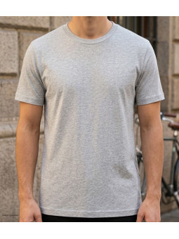 Tee-shirt CHALLENGER 510110U006 Ras du Cou Gris Chiné