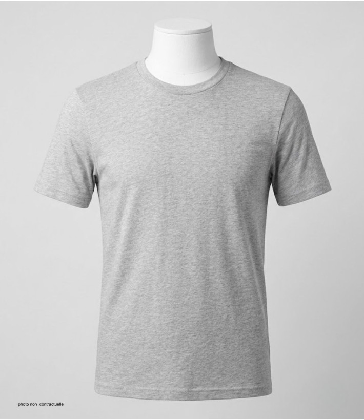 Tee-shirt CHALLENGER 510110U006 Ras du Cou Gris Chiné