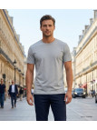 Tee-shirt CHALLENGER 510110U006 Ras du Cou Gris Chiné