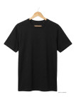 Tee-shirt CHALLENGER 510110U008 Ras du Cou Noir Coton