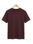 Tee-shirt CHALLENGER F110BR Ras du Cou Coton Marron