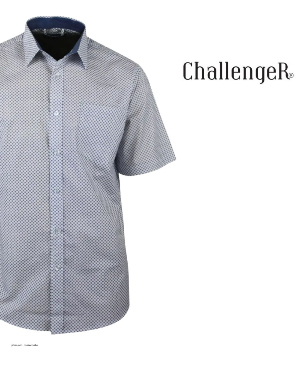 Chemise CHALLENGER CH4033 manches courtes coton confortable