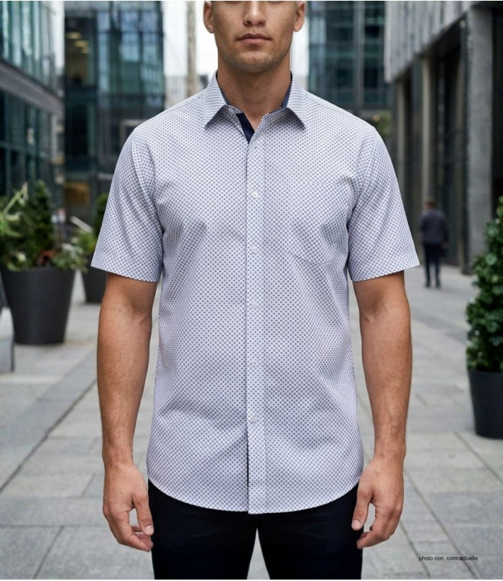 Chemise CHALLENGER CH4033 manches courtes coton confortable