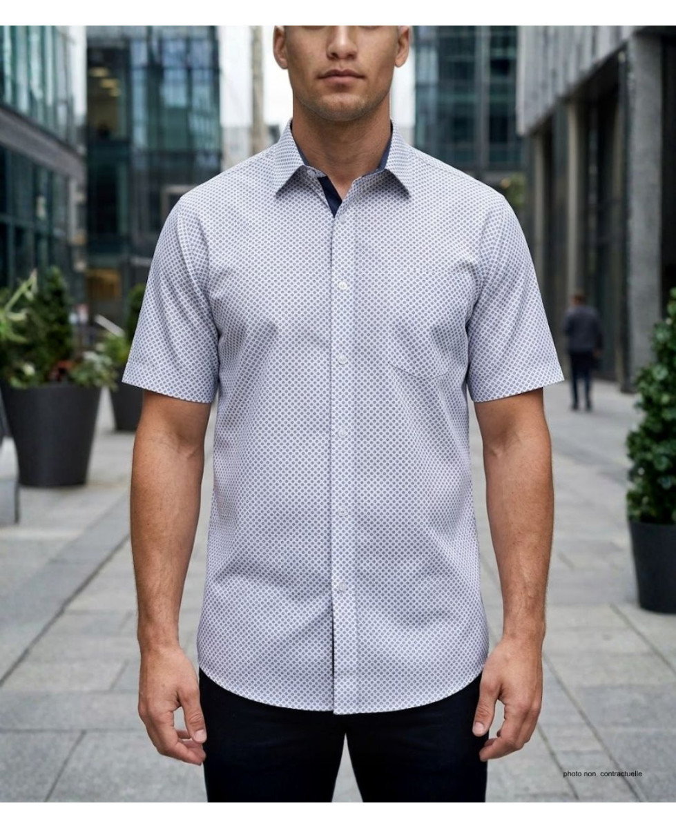 Chemise CHALLENGER CH4033 manches courtes coton confortable