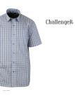 Chemise CHALLENGER CH4041 manches courtes bleu et beige