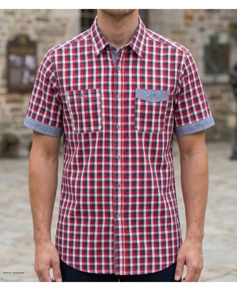 Chemise WINCHESTER TABASCO1 manches courtes coton finitions chambray