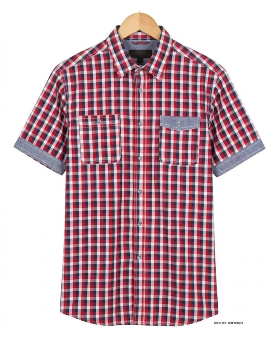 Chemise WINCHESTER TABASCO1 manches courtes coton finitions chambray
