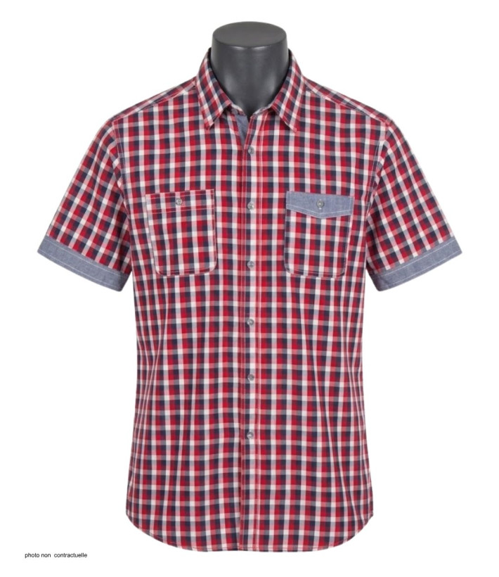 Chemise WINCHESTER TABASCO1 manches courtes coton finitions chambray
