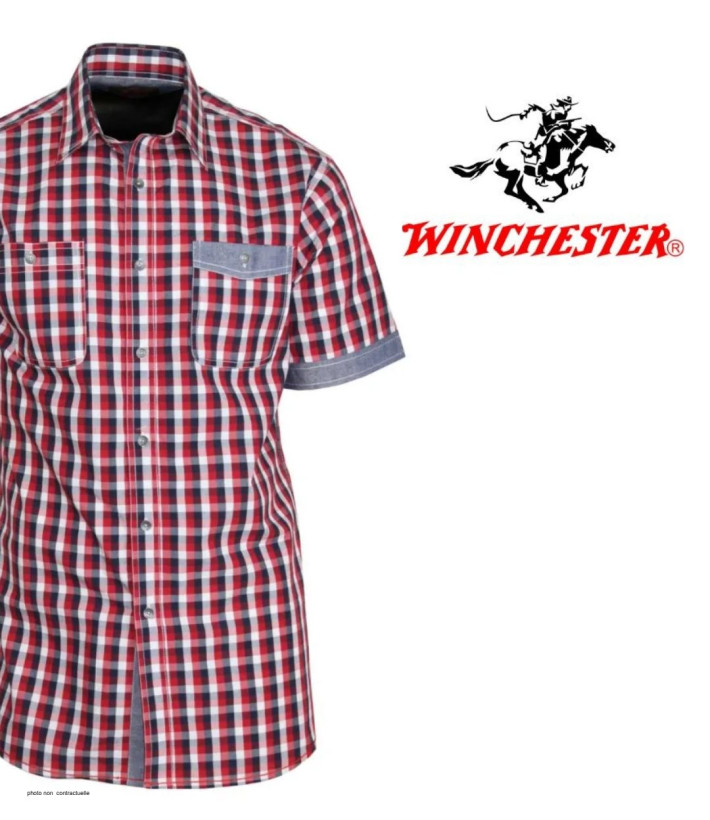 Chemise WINCHESTER TABASCO1 manches courtes coton finitions chambray