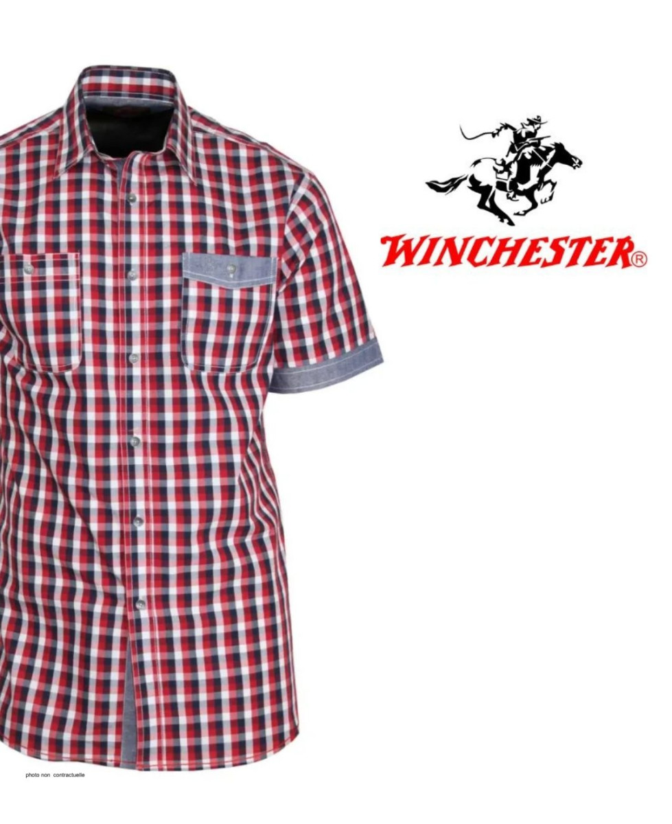Chemise WINCHESTER TABASCO1 manches courtes coton finitions chambray