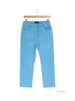 Pantalon corsaire extensible bleu aqua femme – Confort & style