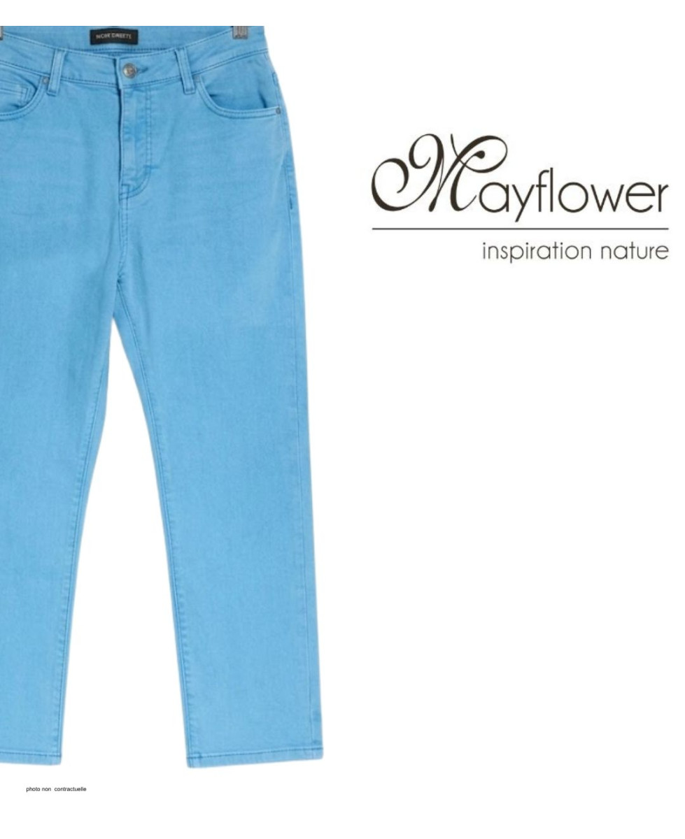 Pantalon corsaire extensible bleu aqua femme – Confort & style
