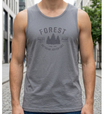 Débardeur sport pour homme de couleur grise modèle SARMENT2 de la marque CHALLENGER en jersey de coton.