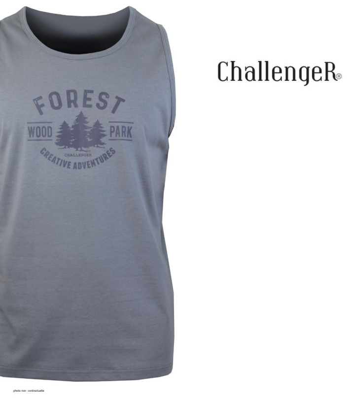 Débardeur Gris CHALLENGER SARMENT2 - Coton Léger 160g