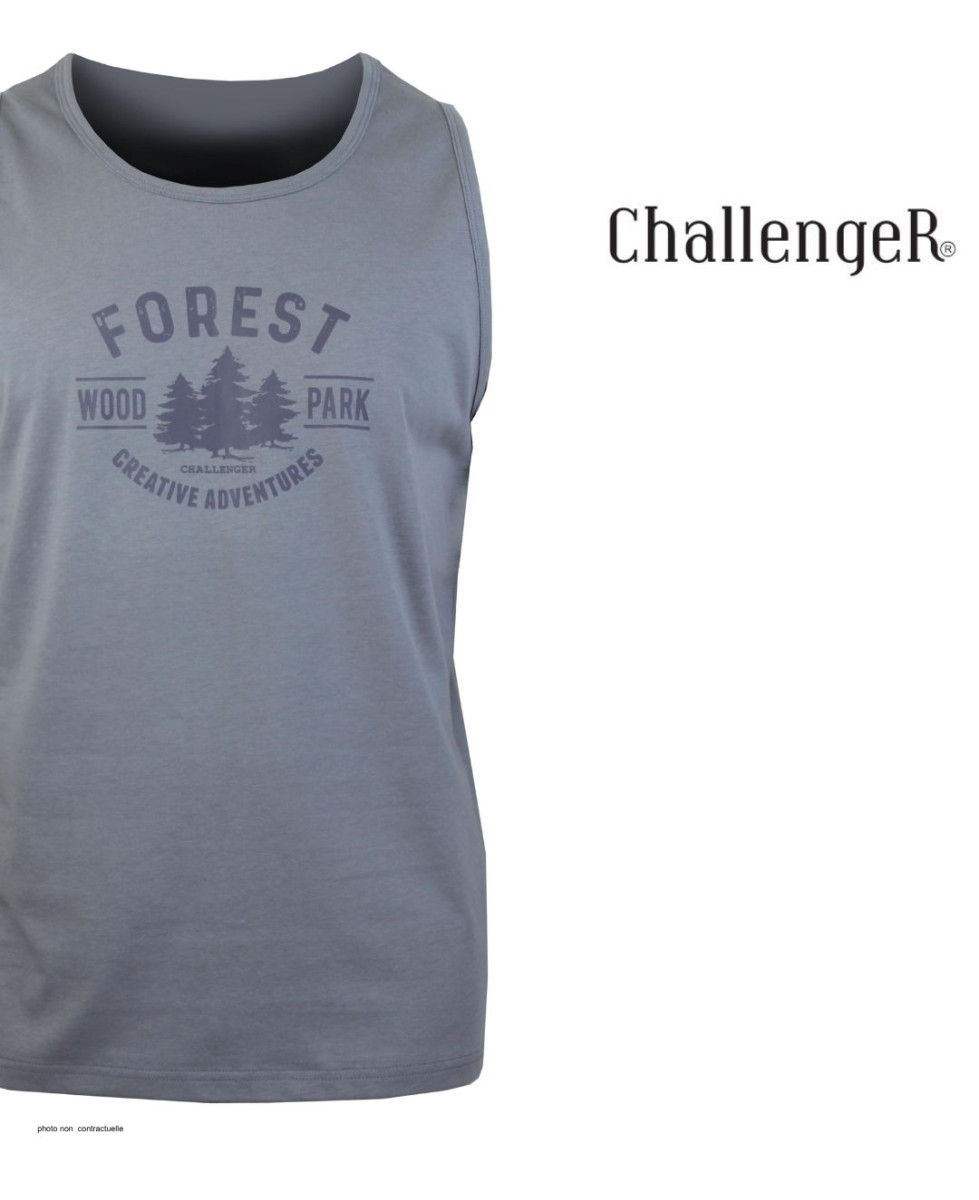 Débardeur Gris CHALLENGER SARMENT2 - Coton Léger 160g