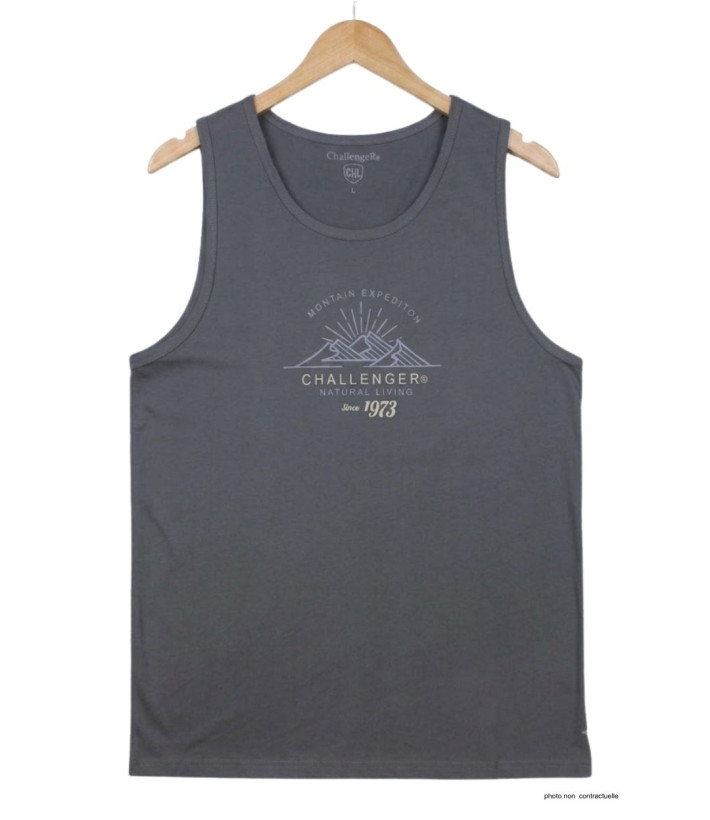 Débardeur Homme Challenger Sulki 2 Gris – Confort 100% Coton