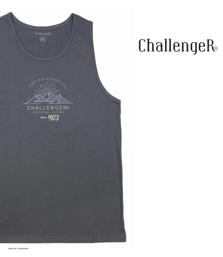 Débardeur Homme Challenger Sulki 2 Gris – Confort 100% Coton