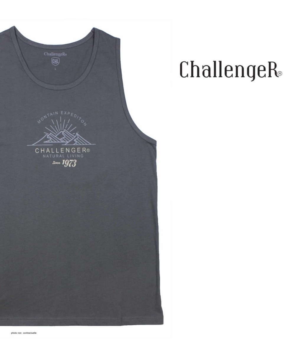 Débardeur Homme Challenger Sulki 2 Gris – Confort 100% Coton