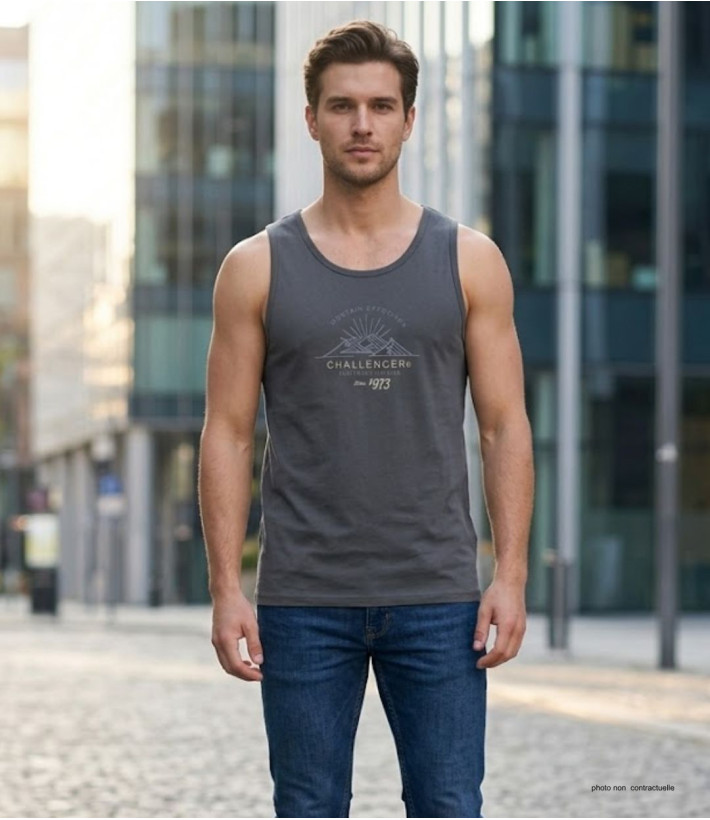 Débardeur Homme Challenger Sulki 2 Gris – Confort 100% Coton