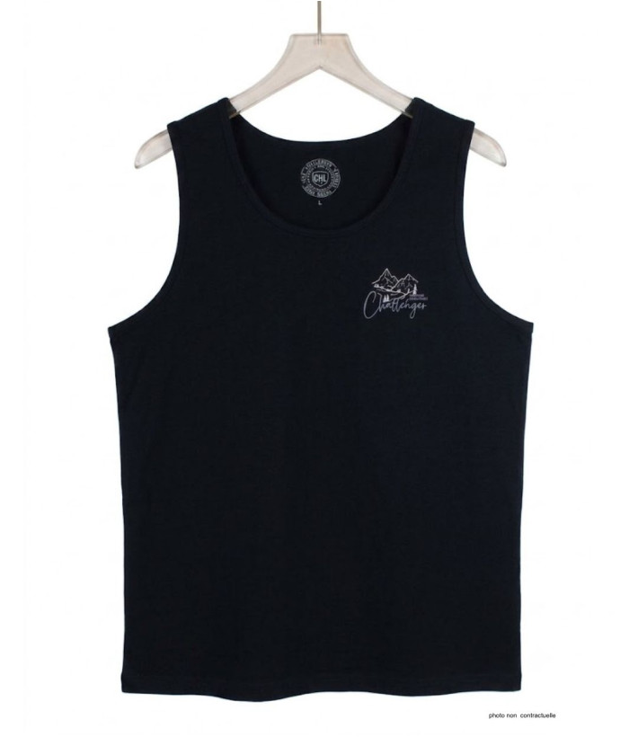 Débardeur Homme Challenger Start 2 Noir – Confort 100% Coton