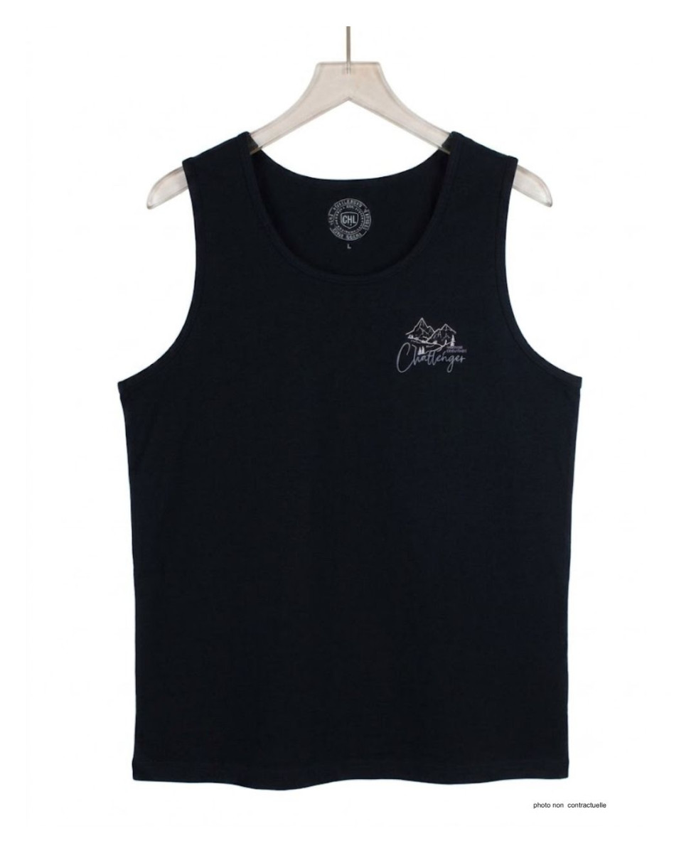 Débardeur Homme Challenger Start 2 Noir – Confort 100% Coton