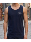 Débardeur sans manches pour homme Challenger modèle Start 2 de coloris noir, vue de face.