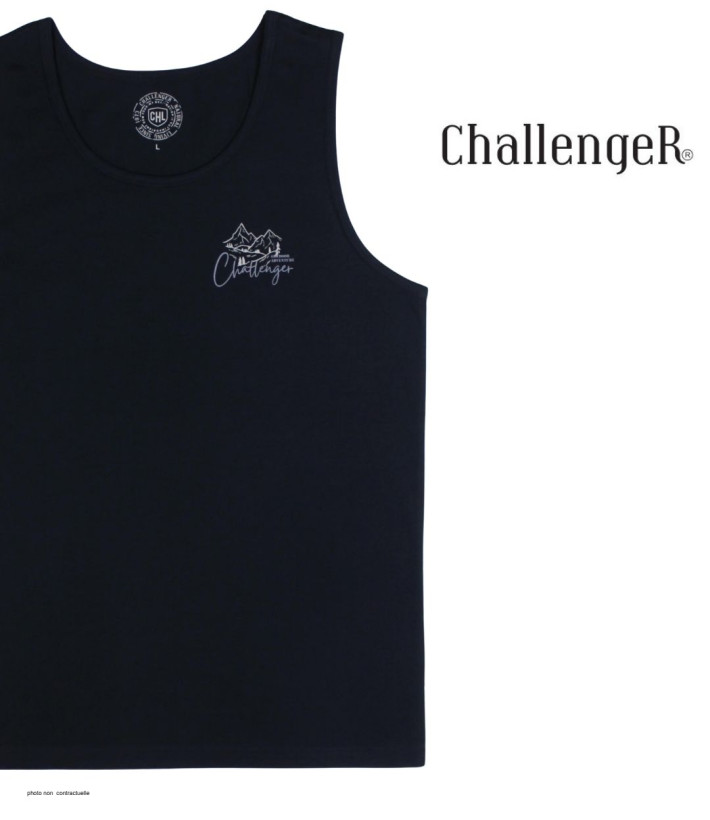 Débardeur Homme Challenger Start 2 Noir – Confort 100% Coton