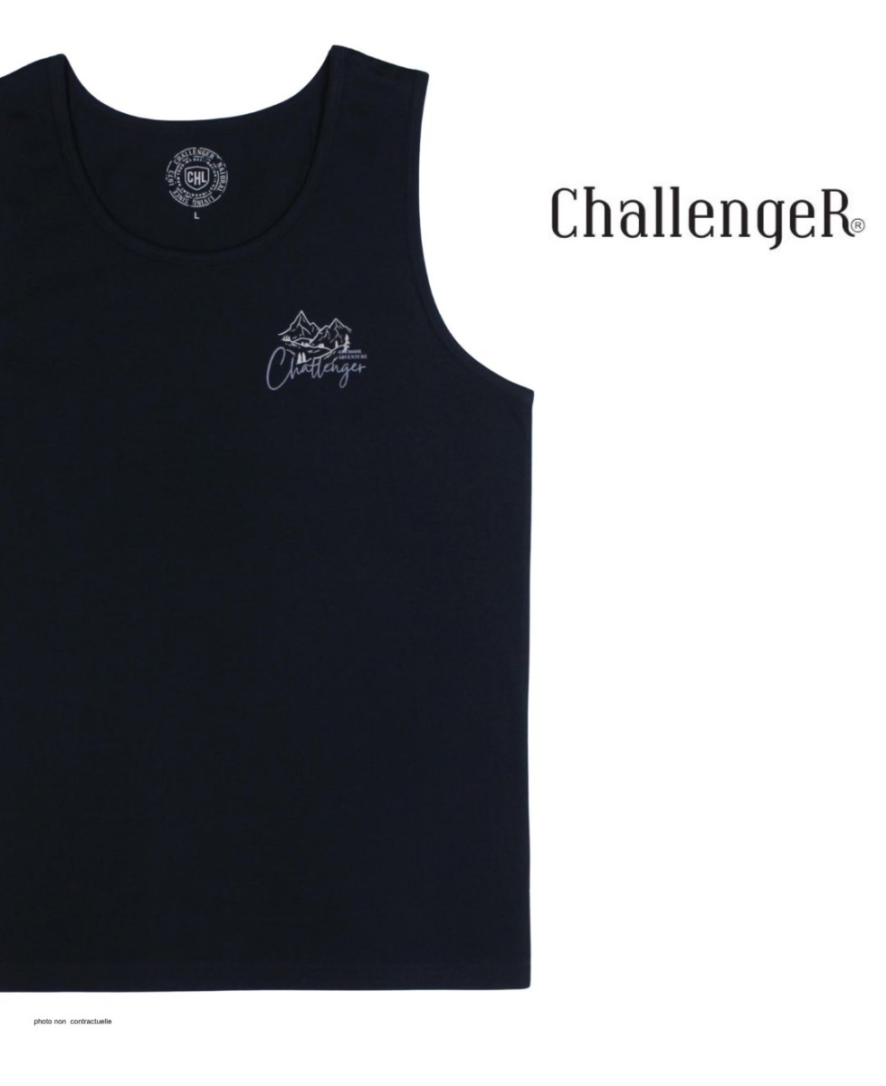 Débardeur Homme Challenger Start 2 Noir – Confort 100% Coton