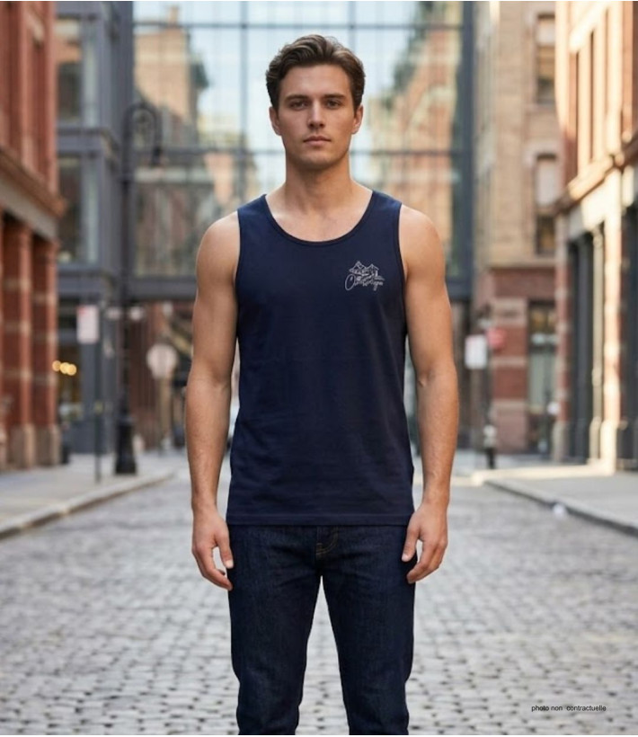 Débardeur Homme Challenger Start 2 Noir – Confort 100% Coton