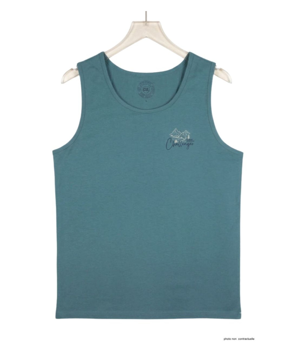 Débardeur Homme Challenger Start 1 Vert – Confort Coton Jersey
